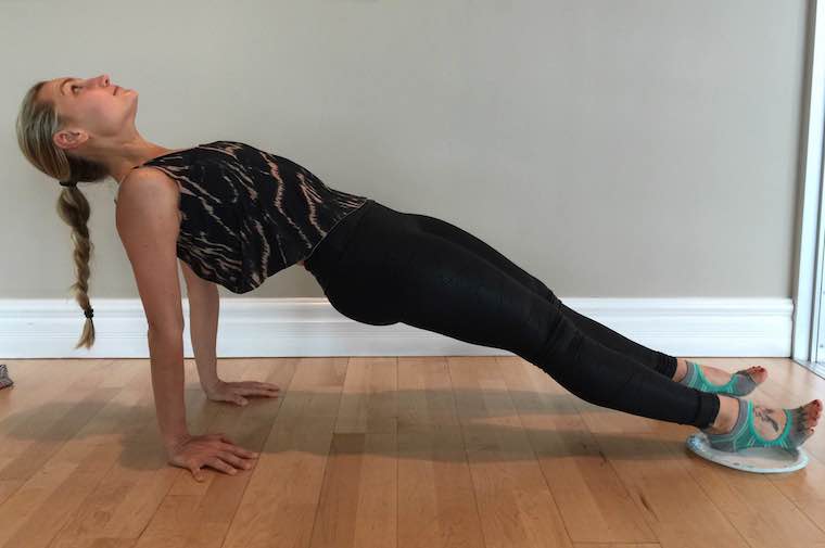 Paper Plate Pilates_Reverse Plank