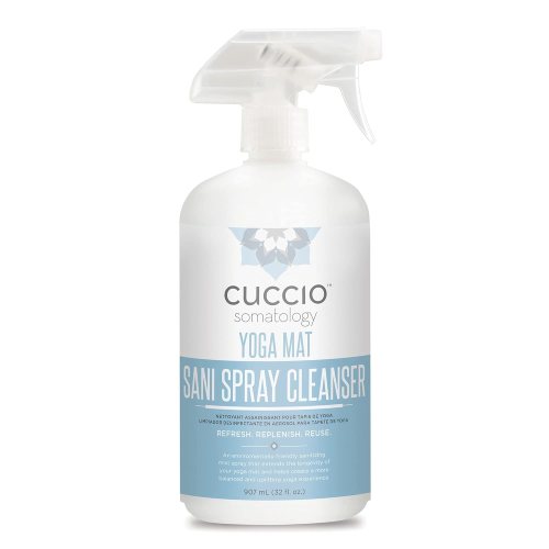Best large bottle: Cuccio Somatology Yoga Mat Sani Spray Cleaner (32oz)