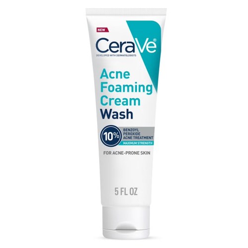 CeraVe Acne Foaming Cream Wash with 10% Benzoyl Peroxide