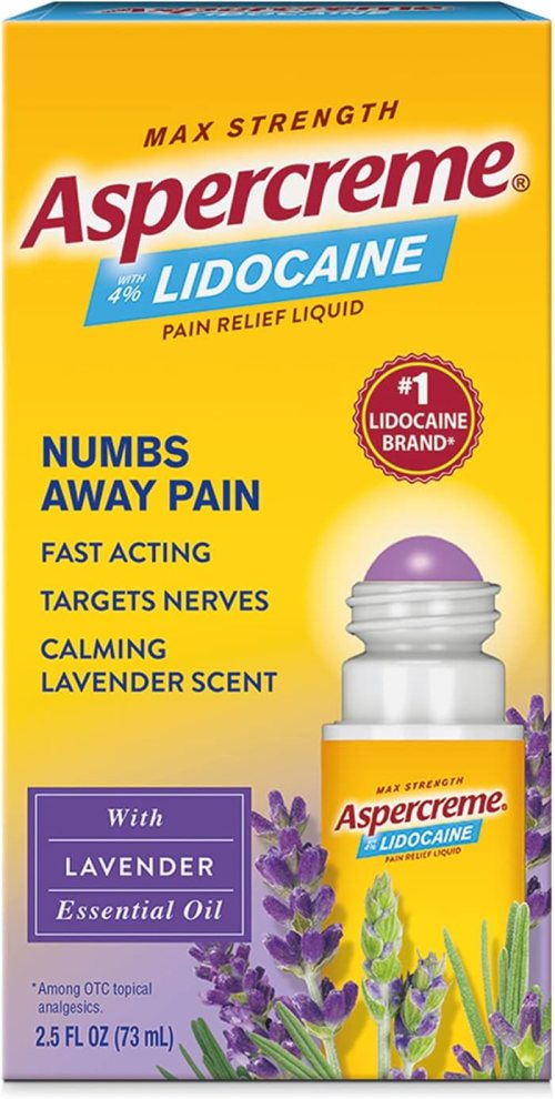 Best roll-on: Aspercreme Lidocaine Pain Relief Roll-On