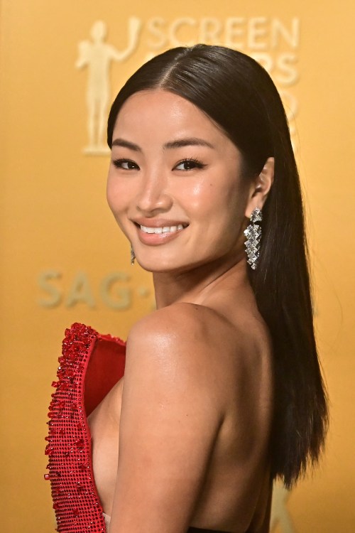 Japanese actress Anna Sawai arrives for the 31st Annual Screen Actors Guild awards at the Shrine Auditorium in Los Angeles, February 23, 2025. (Photo by Frederic J. Brown / AFP) (Photo by FREDERIC J. BROWN/AFP via Getty Images)