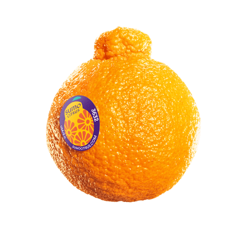 sumo citrus with purple sticker