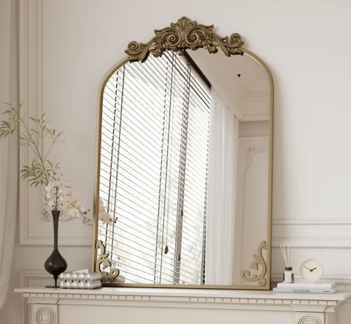 Decorative Vintage Arch Bathroom Mirror
