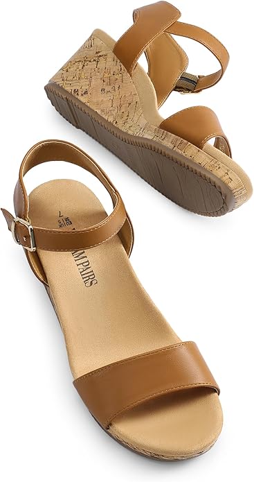 Best wedge sandals: Dream Pairs Ankle-Strap Platform Wedge Sandals