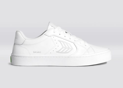 Salvas White Smooth Leather (Women's)