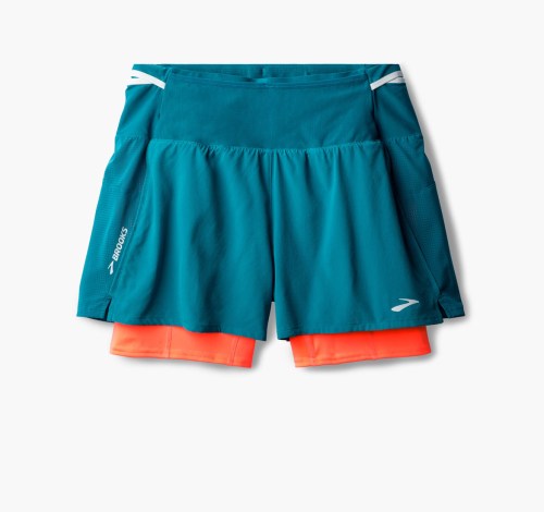 Best with wraparound pockets: Brooks High Point 2-in-1 Shorts