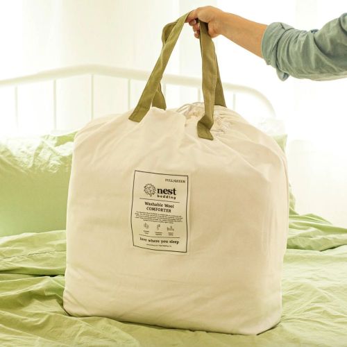 Best eco-friendly: Nest Bedding Washable Wool Comforter