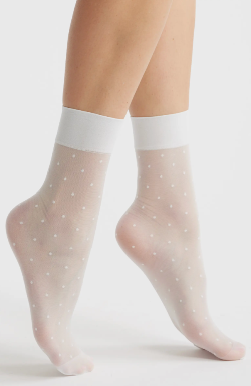 Best Sheer Socks: Nordstrom Everyday Sheer Dot Ankle Socks