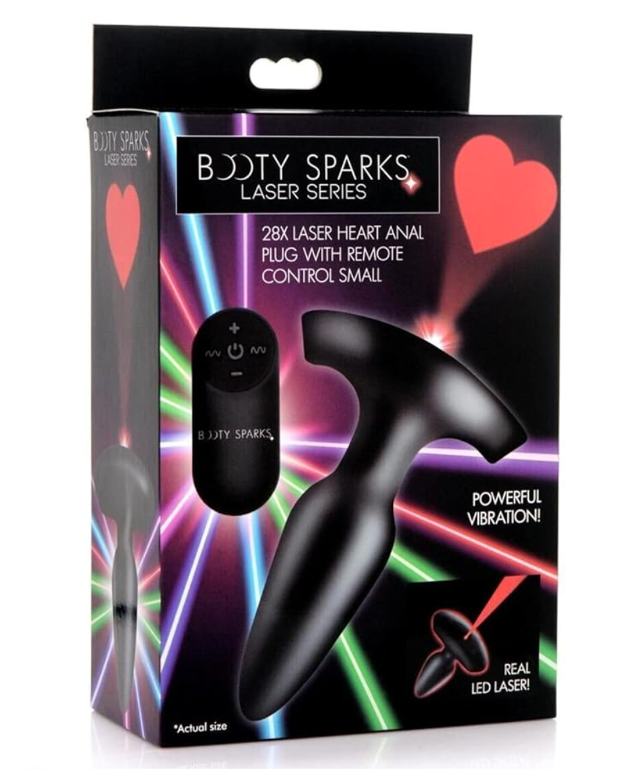 Best remote-controlled butt plug: Booty Sparks Laser Heart Vibrating Anal Plug