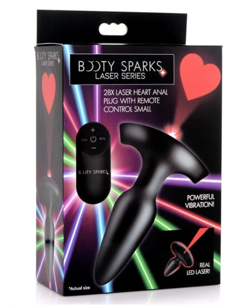 Best remote-controlled butt plug: Booty Sparks Laser Heart Vibrating Anal Plug