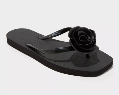 Shade and Shore Rosette Thong Flip Flop Sandals