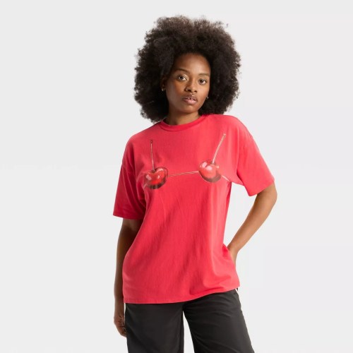 Wild Fable Oversized Cherry Graphic T-Shirt