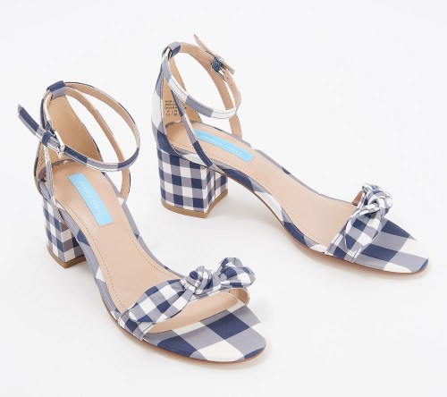 Draper James Printed Block Heel Sandals