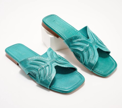 Seychelles Leather Slide Sandals