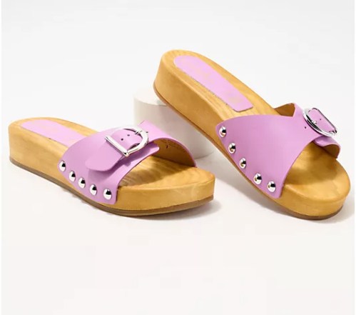 Seychelles Wooden Bottom Slide Sandals