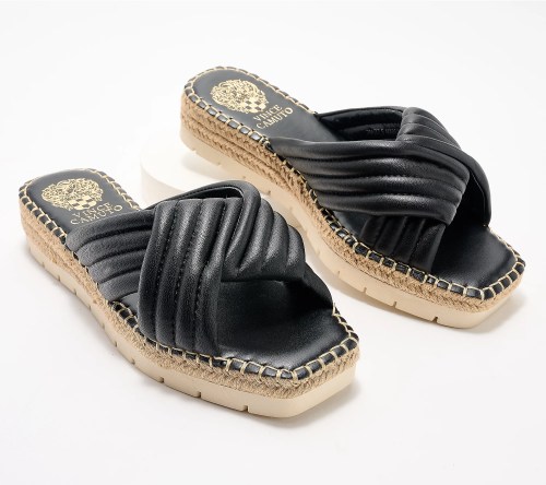 Vince Camuto Crossband Slide Sandals