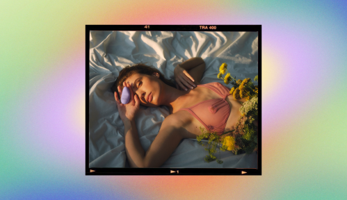 woman laying in bed