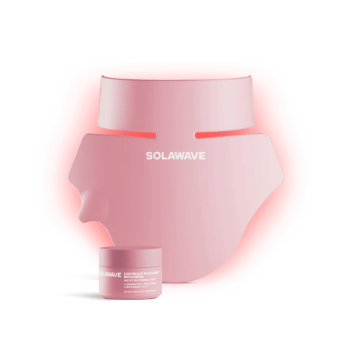 Neck &amp; Chest LED Mask w/ LightBoost Cream Kit