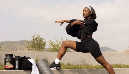 Ryan Destiny working out