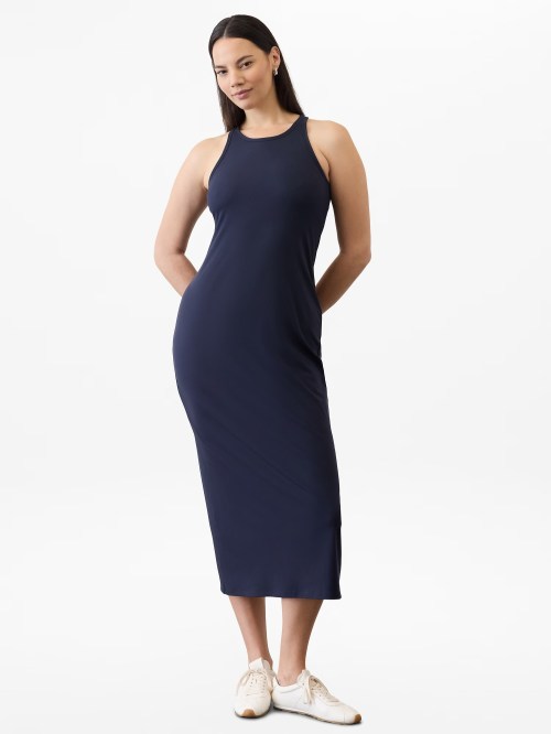 Best fitted maxi: Athleta Signature Rib Maxi Dress