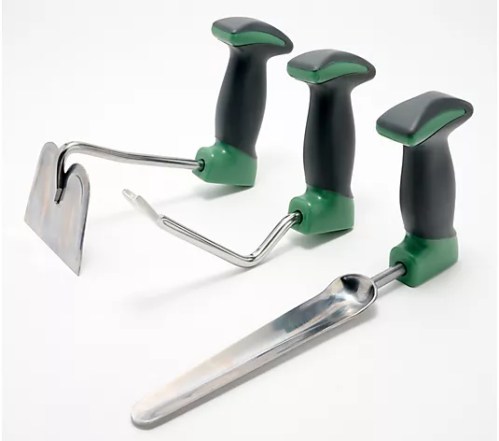 Bernini 3pc Easy Grip Ergonomic Garden Tools