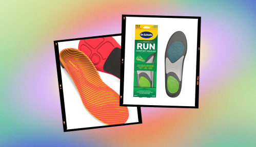 image showing two of the best insoles for running.