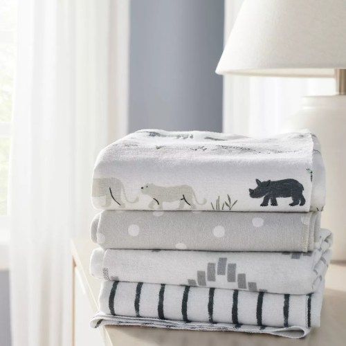 Cloud Island Flannel Baby Blanket