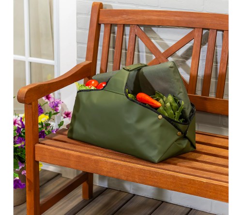 Evergreen 3-in-1 Convertible Garden Tote w/ Kneeler Mat