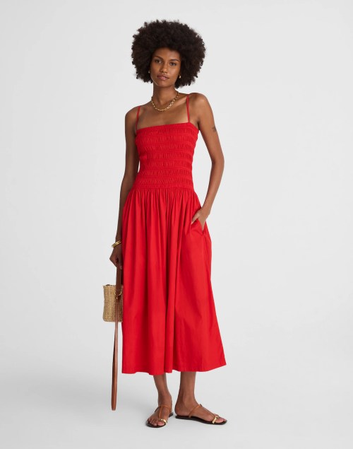 Best smocked: Madewell Poplin Smocked Maxi Dress