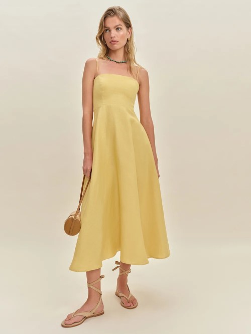 Best linen: Reformation Monette Linen Dress